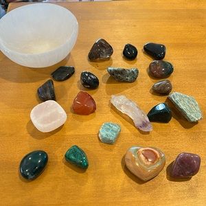 Mixed crystals and Selenite Bowl.